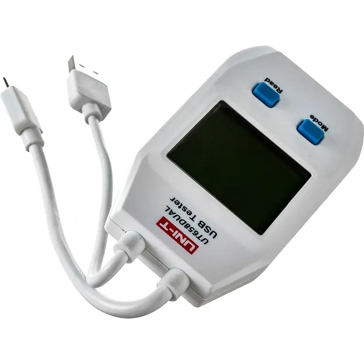Usb-тестер измерение напряжения, тока, емкости электроэнергии UNI-T UT658DUAL 00-00004331