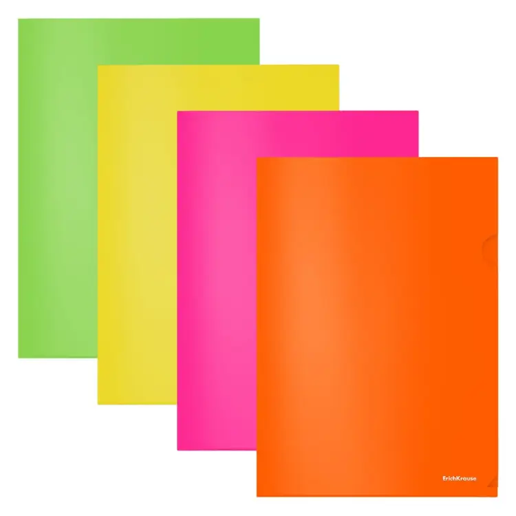 Пластиковая папка-уголок ErichKrause Glossy Neon 50159