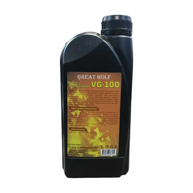 Масло компрессорное Great Wolf vg-100 mineral oil (1л) GWM-0100/1