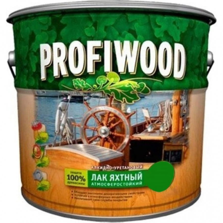 Атмосферостойкий алкидноуретановый яхтный лак Profiwood 75163