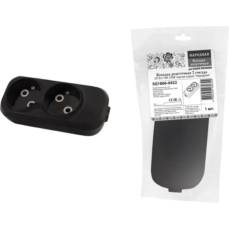 Розеточная колодка TDM ELECTRIC Народная SQ1806-0422