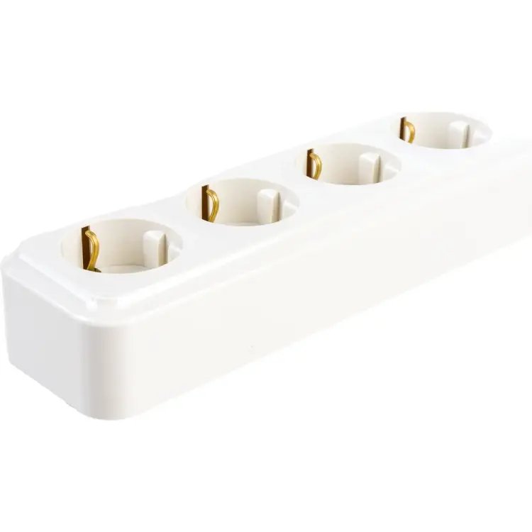 Четырехместная розетка BYLECTRICA ПРАЛЕСКА РА16-266 бежевый