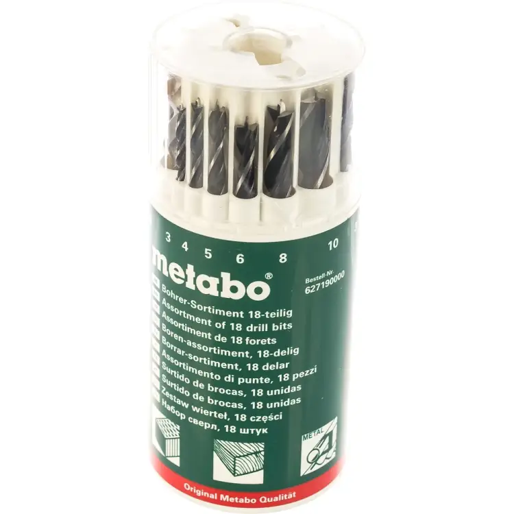 Универсальный набор сверл Metabo 627190000