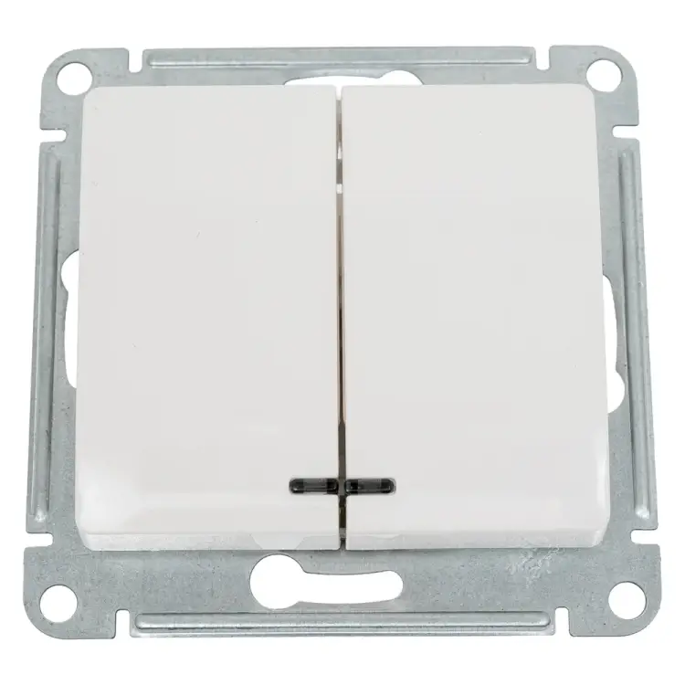 Двухклавишный выключатель Systeme Electric Glossa GSL000953