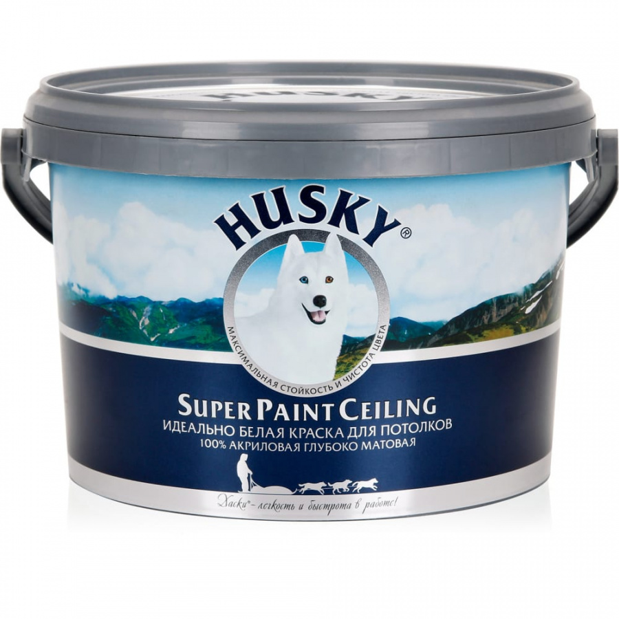 Потолочная краска HUSKY SUPER PAINT CELING