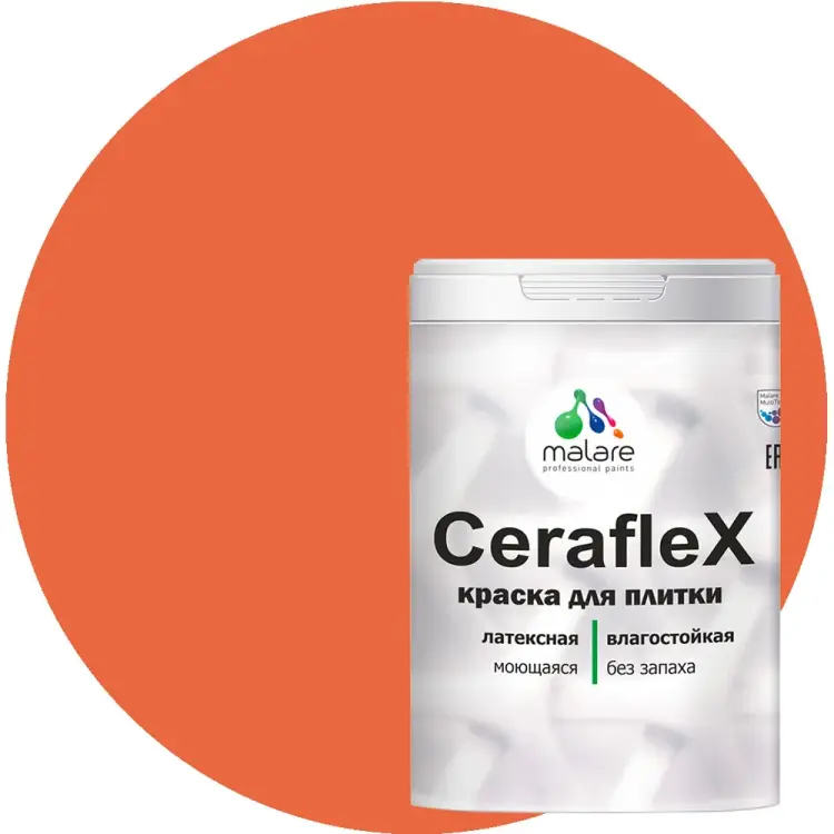 Латексная краска для кафельной и керамической плитки MALARE Ceraflex 2036773887249
