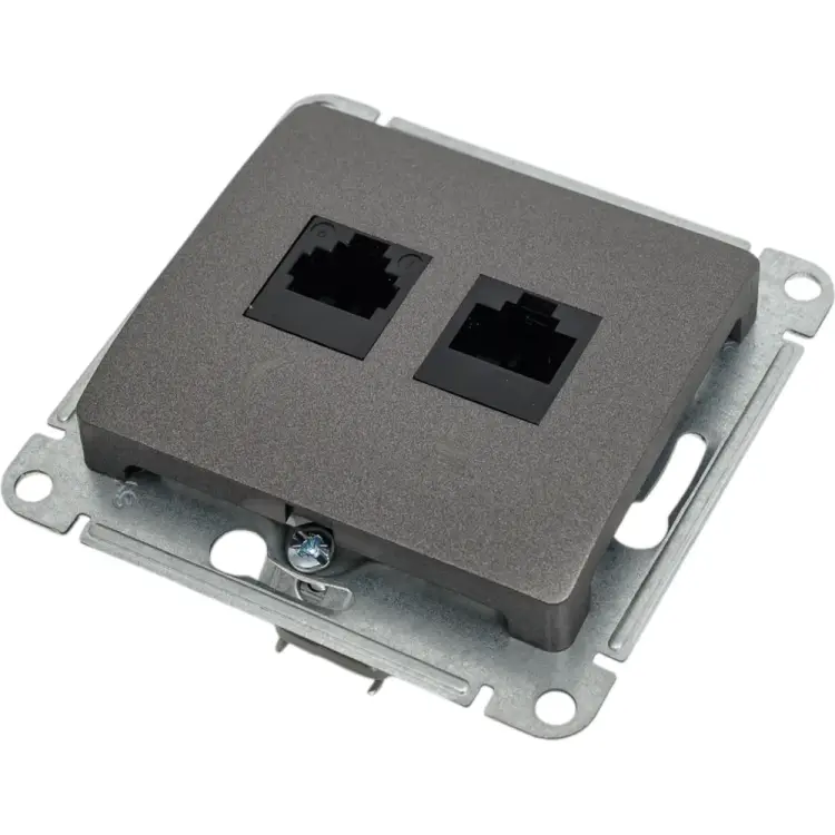 Механизм двойной розетки Systeme Electric Glossa GSL001385