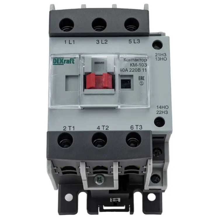 Контактор DEKraft КМ-103 40А 220В АС3 22128DEK 281978