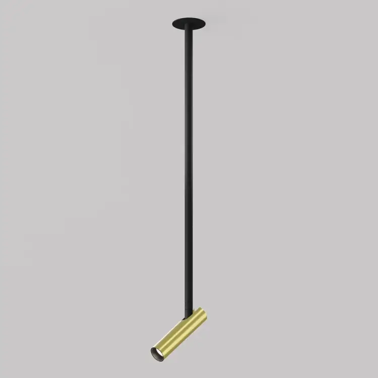 Подвесной светильник MAYTONI Focus T LED 6W Алюминий Черный и Латунь P141RS-L125-6W4K-BBS