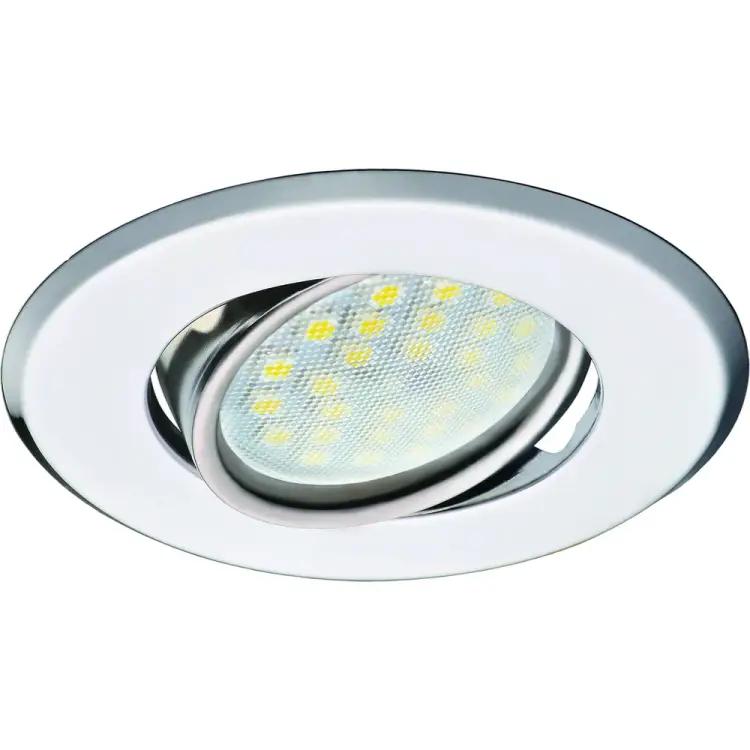 Поворотный плоский встраиваемый светильник Ecola DH09 FC1603EFS