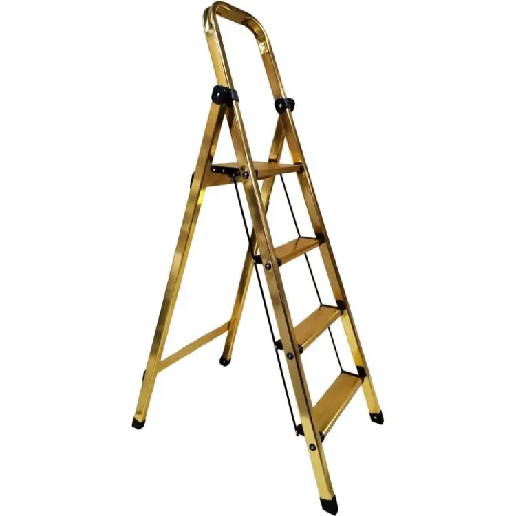 Алюминиевая стремянка LWI Комфорт LWI-К04GOLD Алюминиевая стремянка LWI Комфорт LWI-К04GOLD