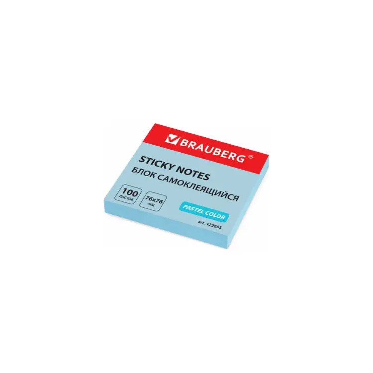 Блок самоклеящийся (стикеры) BRAUBERG 122695