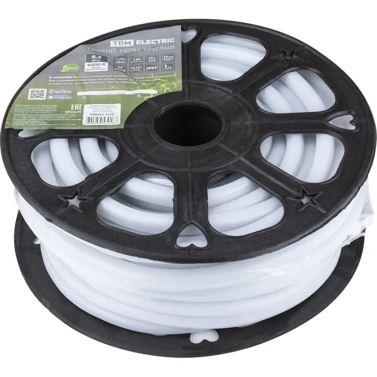 Круглый гибкий неон TDM ELECTRIC SMD2835-120 SQ0331-1518