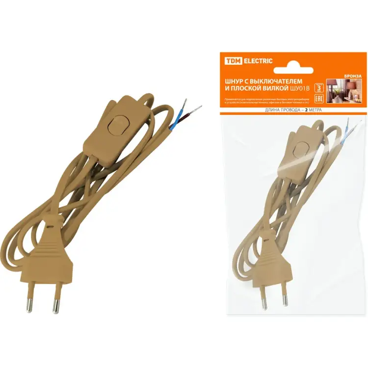 Шнур TDM ELECTRIC ШУ01В SQ1305-0003 Шнур TDM ELECTRIC ШУ01В SQ1305-0003