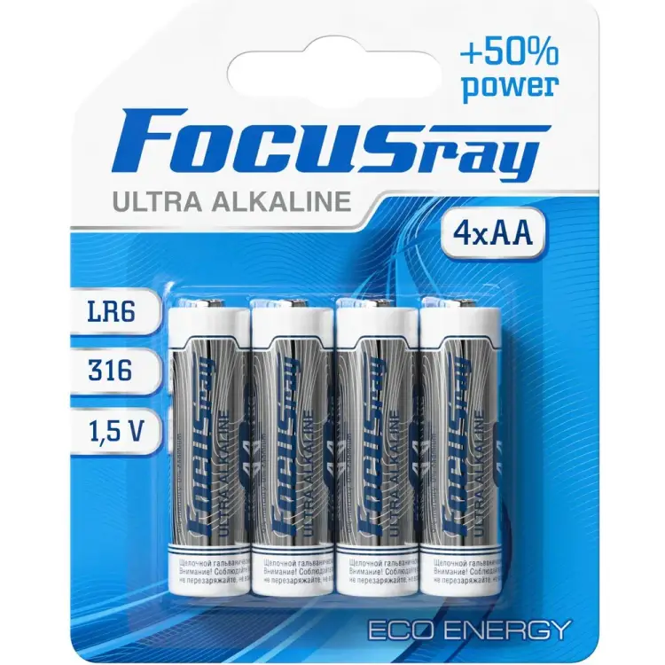 Батарейки Focusray ULTRA ALKALINE 622456