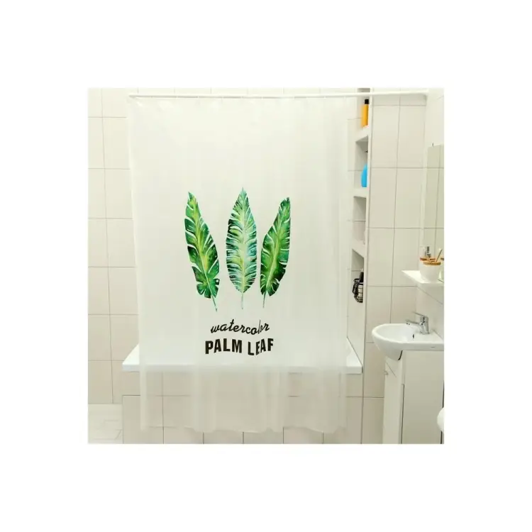 Штора для ванной Доляна Тропики 3954430