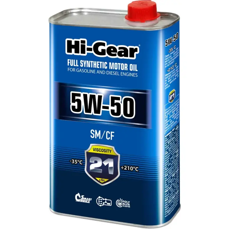 Синтетическое моторное масло Hi-Gear 5W-50 SM/CF HG0550