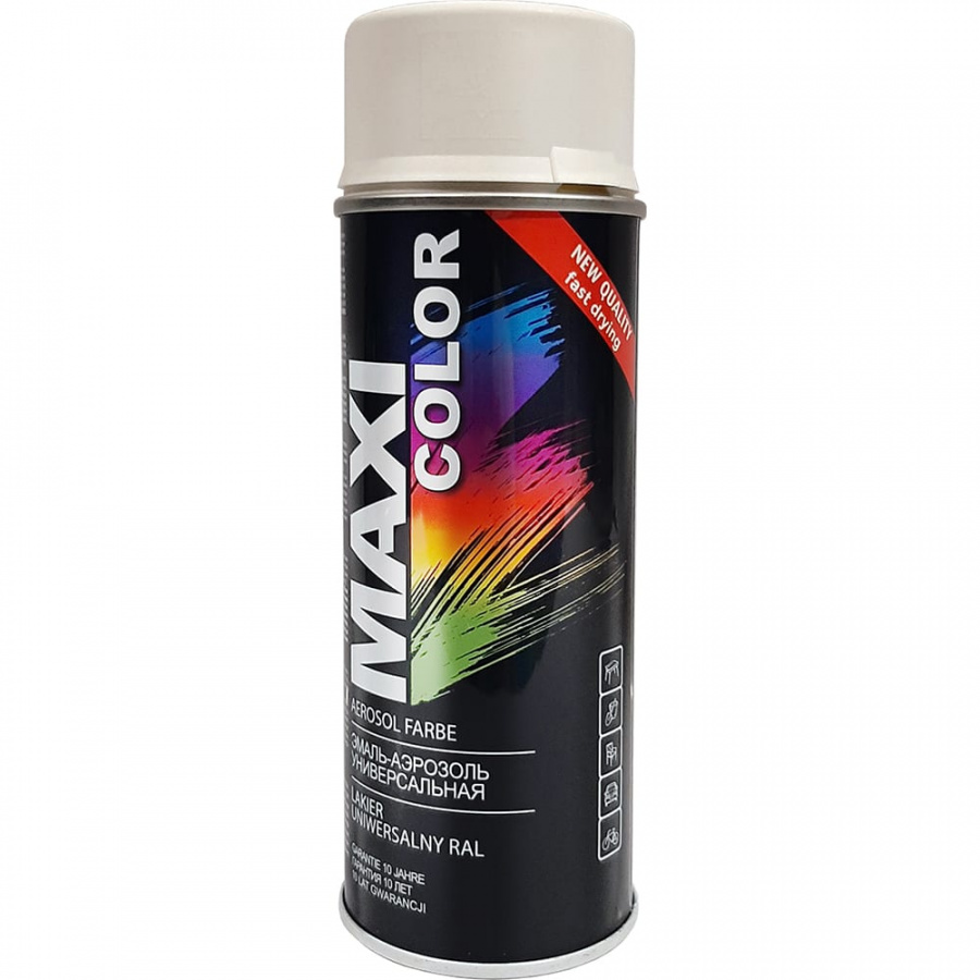 Эмаль-аэрозоль Maxi Color 9010mMX