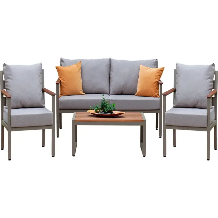 Набор садовой мебели GreenWeen SANTORINI S4 GW-AL-SANT-P-S4 Набор садовой мебели GreenWeen SANTORINI S4 GW-AL-SANT-P-S4