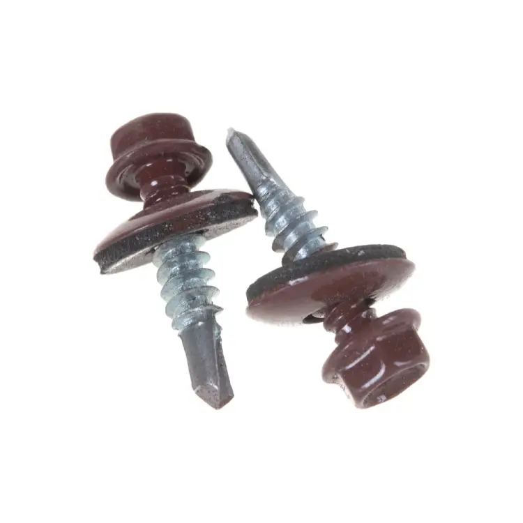 Кровельный саморез качественный крепеж 5,5/25 RAL3009200 красная окись (200 шт.) 1000637