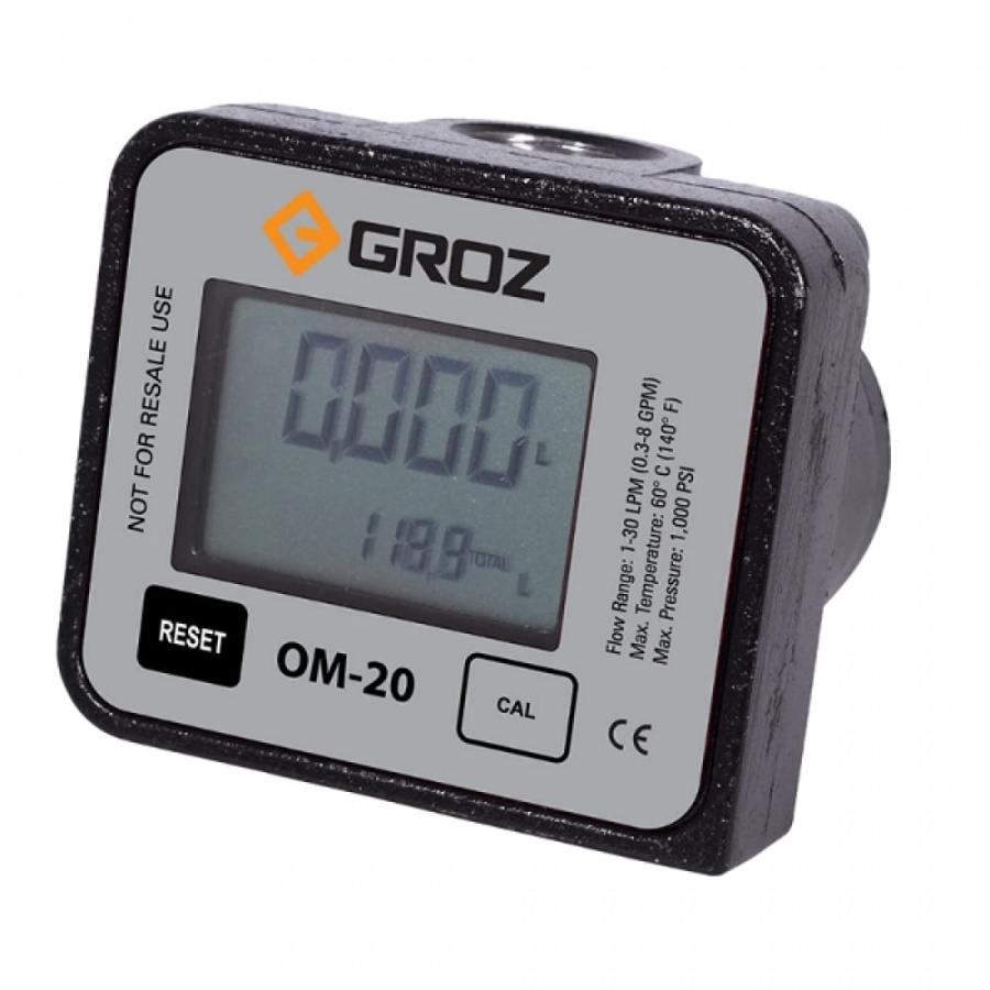 Расходомер для масла и дизеля Groz 1/2 BSP OM/20/1-2/BSP