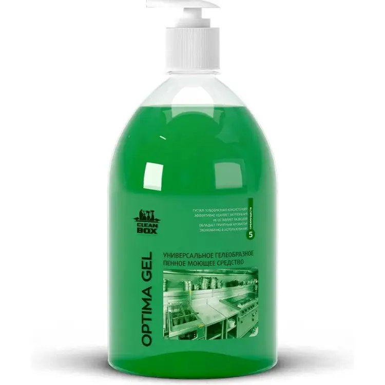 Универсальное моющее средство для мытья посуды, пола, кухни CleanBox Optima Gel 13241пэт