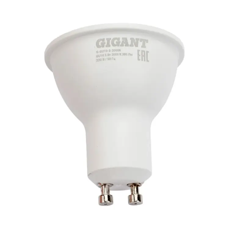 Светодиодная лампа Gigant G-GU10-5-3000K Светодиодная лампа Gigant G-GU10-5-3000K