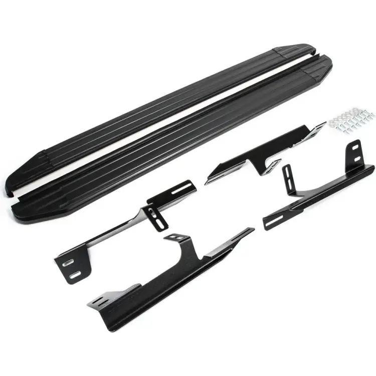 Автомобильные пороги для Honda CR-V IV 2012-2015 г.в. Rival Premium-Black A173ALB.2102.1