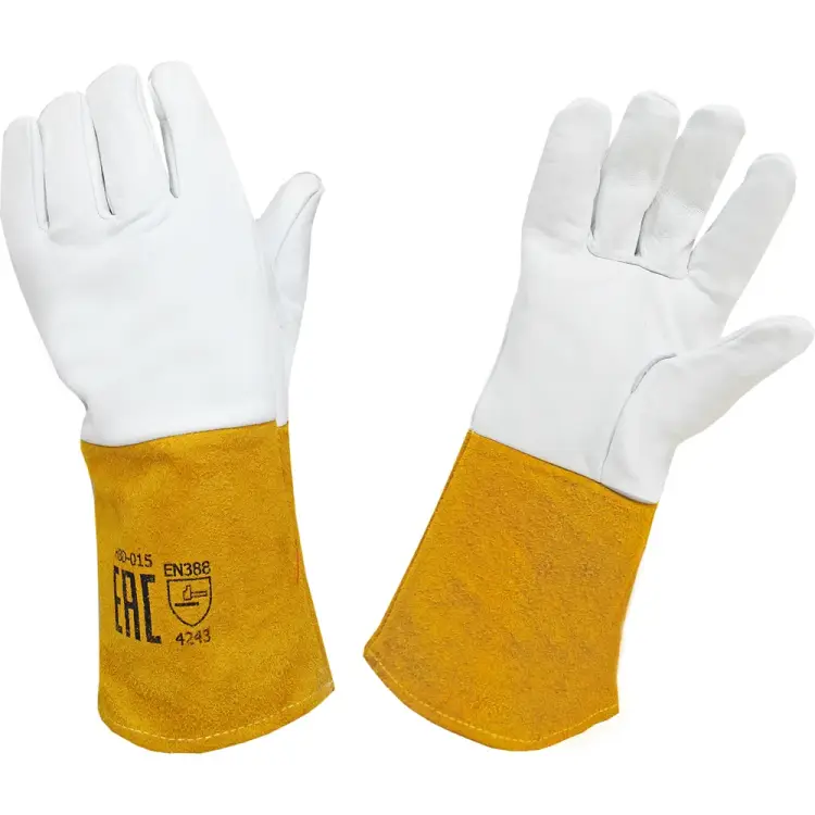 Спилковые пятипалые краги сварщика Оберон ARGO HBD-015