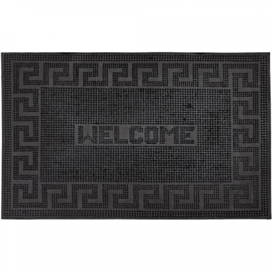 Резиновый придверный коврик ComeForte PIN MAT Welcome