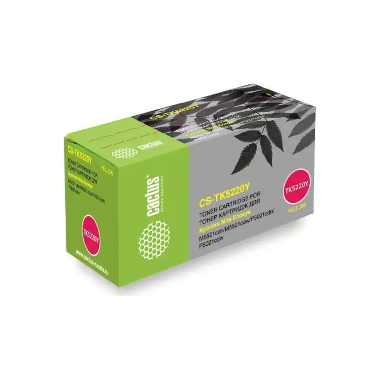 Лазерный картридж для kyocera ecosys m5521cdn/m5521cdw/ Cactus tk-5220y 1011573 Лазерный картридж для kyocera ecosys m5521cdn/m5521cdw/ Cactus tk-5220y 1011573