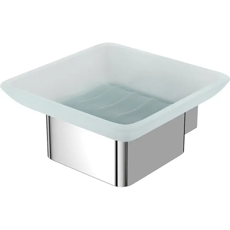 Мыльница Lemark SMOOTH LINE с держателем, хром 9741016