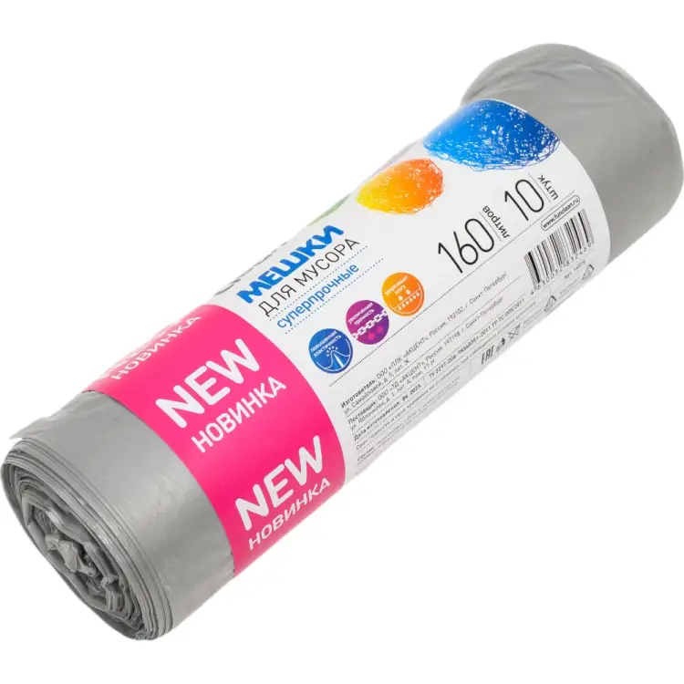Суперпрочные мешки для мусора Fun Clean 16575 Суперпрочные мешки для мусора Fun Clean 16575