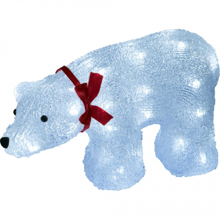 Светодиодная фигура Uniel ULD-M3423-040/STA WHITE BEAR Белый медведь