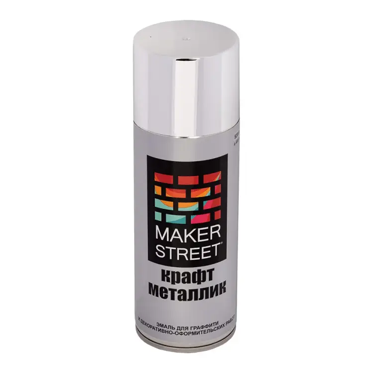 Краска-эмаль для граффити и декоративно-оформительских работ MAKERSTREET Крафт металлик MS400 499690 Краска-эмаль для граффити и декоративно-оформительских работ MAKERSTREET Крафт металлик MS400 499690