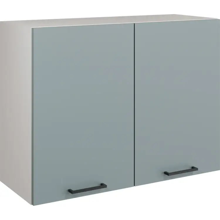 Шкаф навесной Атмосфера 80см с двумя дверцами Simple В800 Пыльный зеленый/ Белый 00-00024790