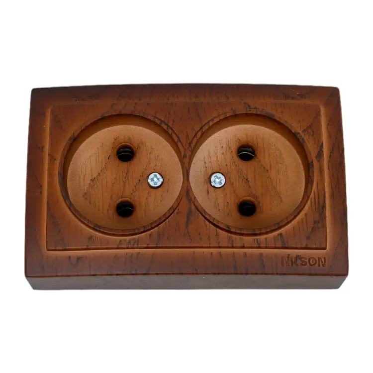 Розетка Nilson Themis wood 26271024