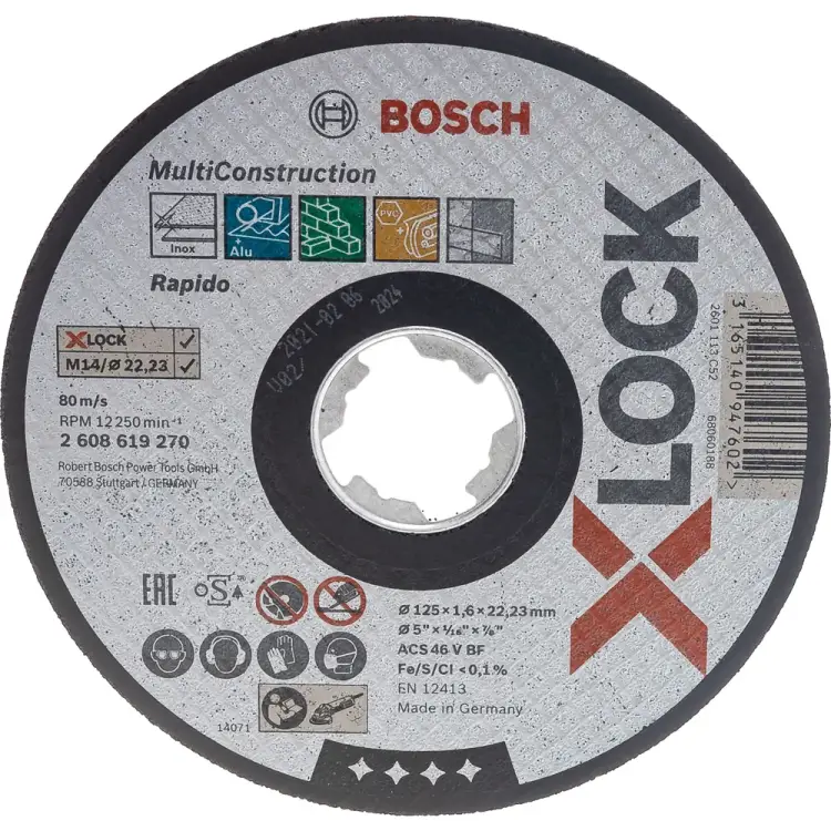 Отрезной диск Bosch X-LOCK Multi Material 2608619270 Отрезной диск Bosch X-LOCK Multi Material 2608619270