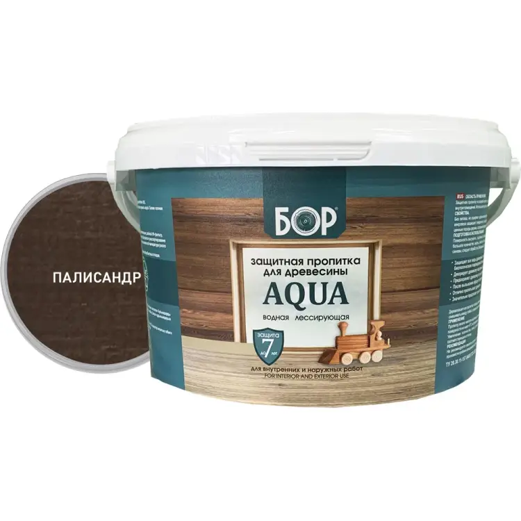 Защитная пропитка для древесины Бор AQUA 4690417080144