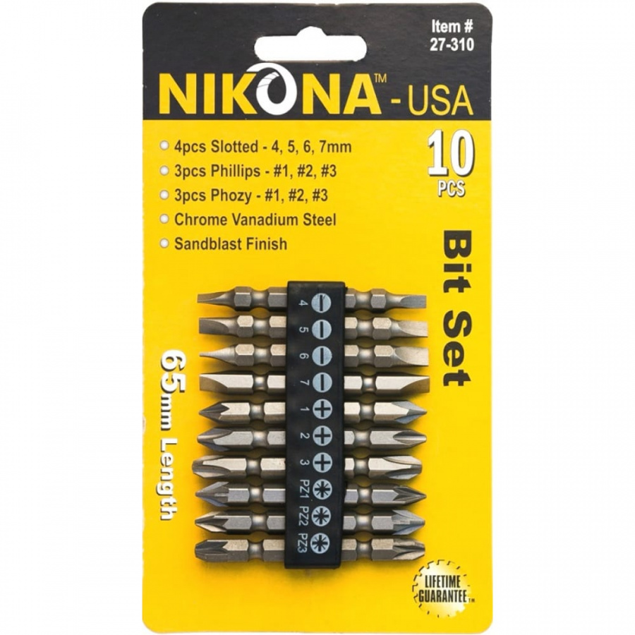 Набор двусторонних бит NIKONA 27-310