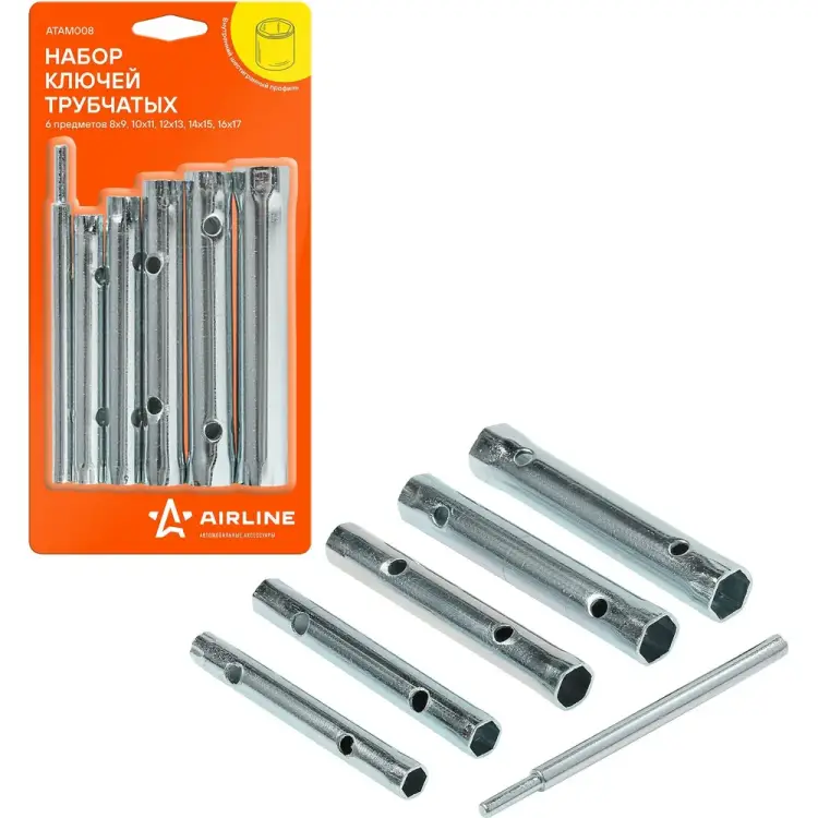Набор трубчатых ключей Airline ATAM008 Набор трубчатых ключей Airline ATAM008