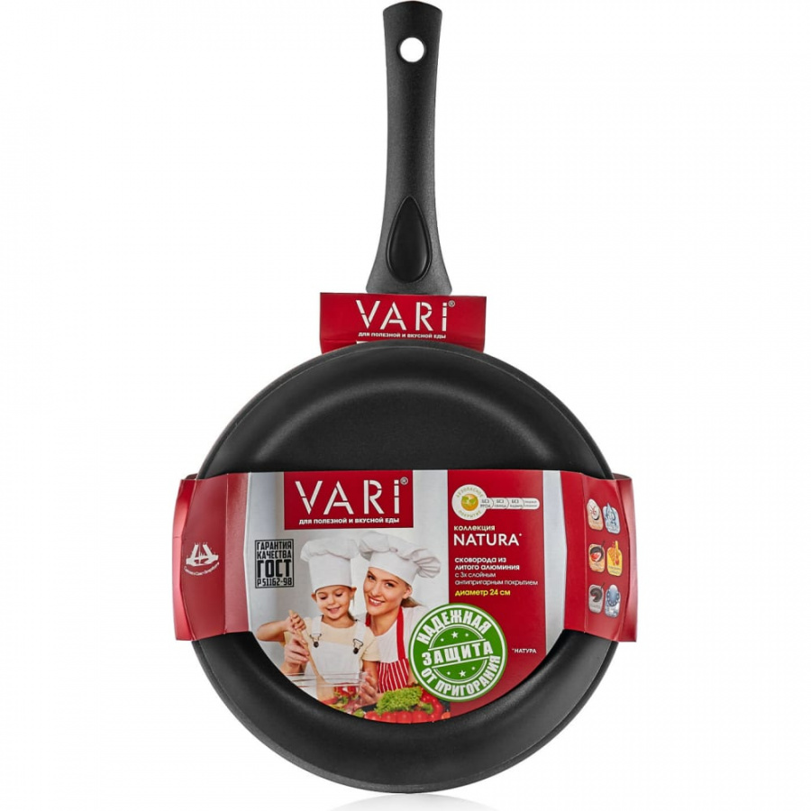 Сковорода VARI Natura Bordo