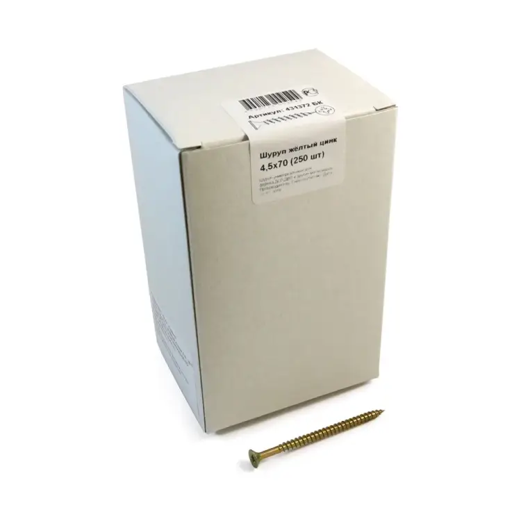 Шуруп крепежная техника 4,5х70 (250 шт.) 431372