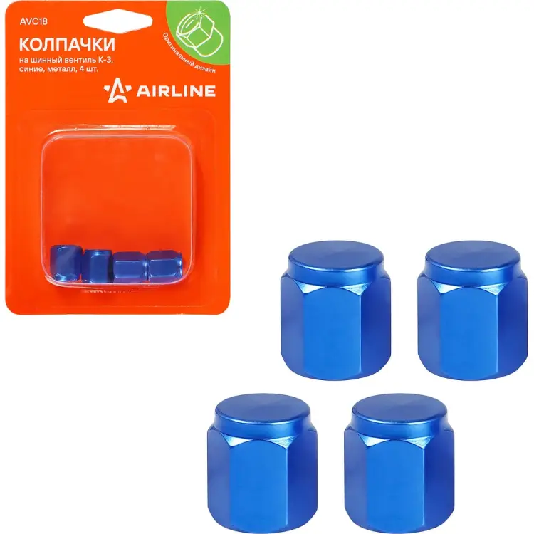 Колпачки на шинный вентиль Airline K-3 AVC18 Колпачки на шинный вентиль Airline K-3 AVC18