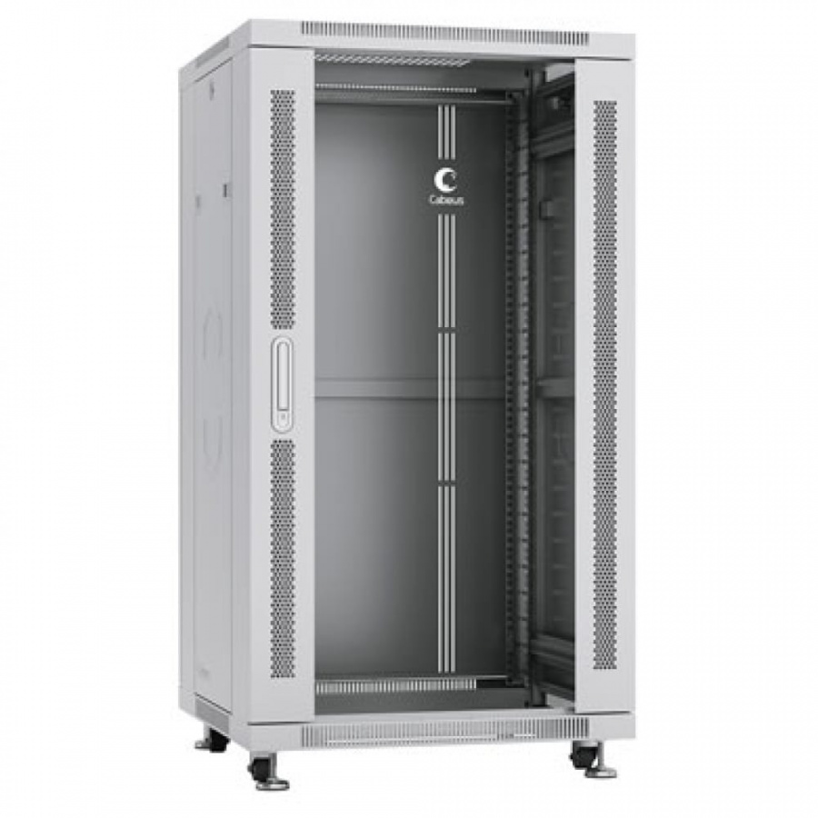 Монтажный телекоммуникационный напольный шкаф для оборудования Cabeus SH-05C-22U60/100