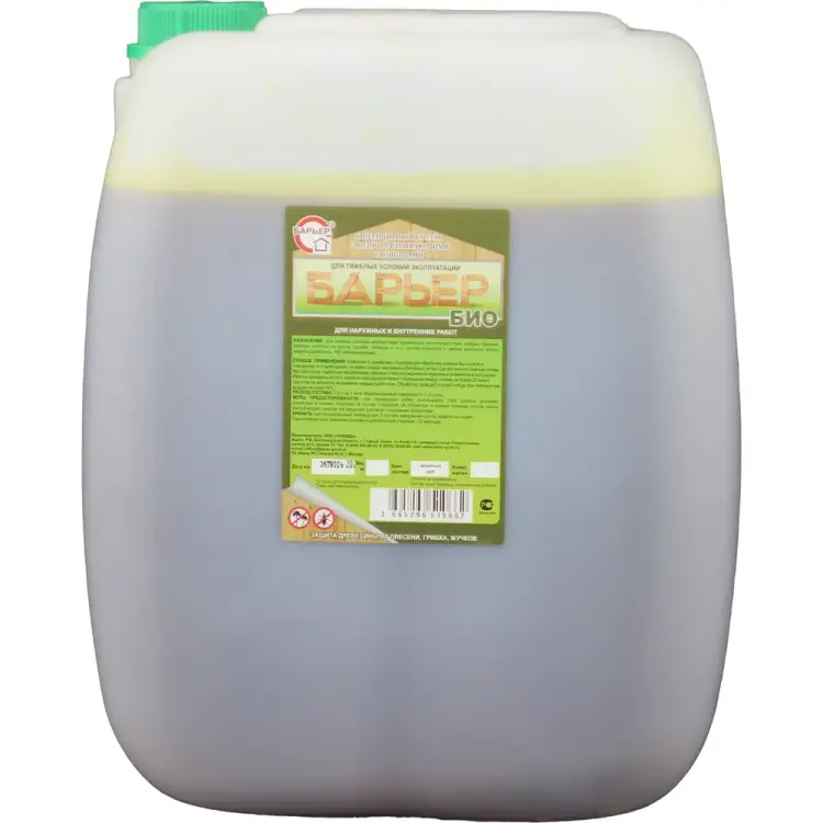 Биозащитный состав для древесины Барьер БИО 4665296513656