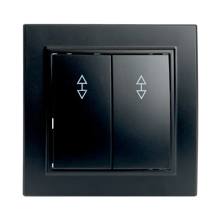 Двухклавишный переключатель STEKKER psw10-9008-03 39921