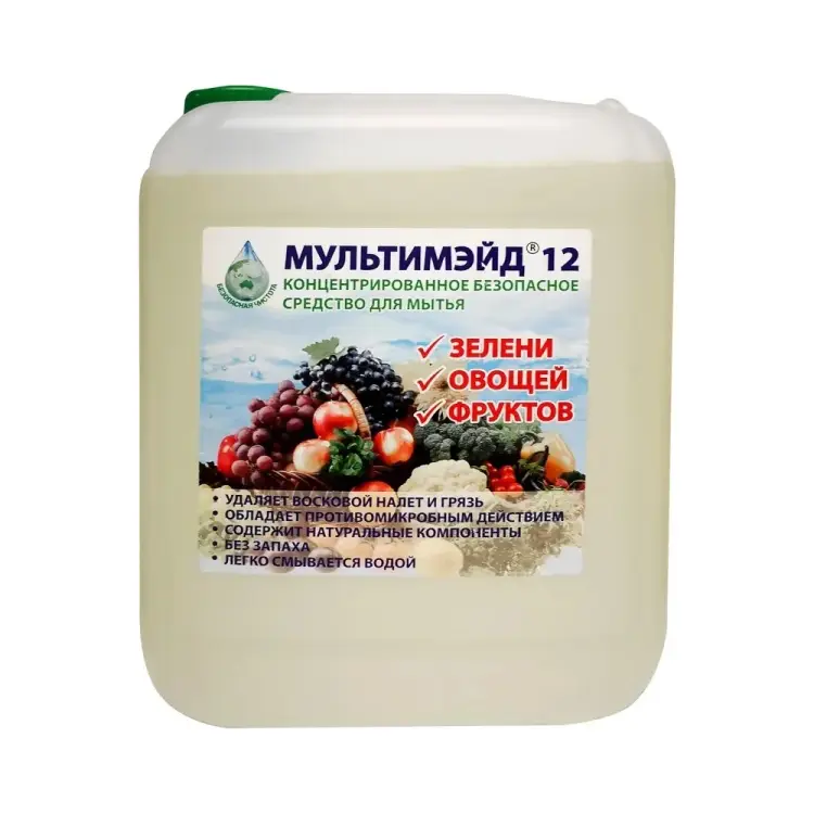 Концентрированное средство для мытья зелени, овощей, фруктов Мультимэйд 12 4607002303410
