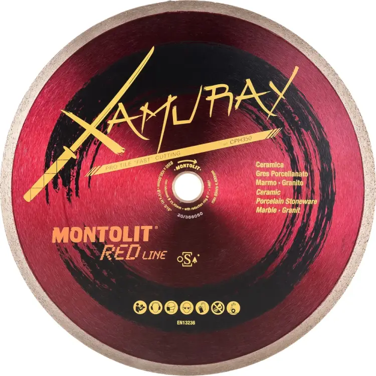 Алмазный диск для керамогранита, мрамора, гранита, керамики MONTOLIT XAMURAY CPH350 Алмазный диск для керамогранита, мрамора, гранита, керамики MONTOLIT XAMURAY CPH350