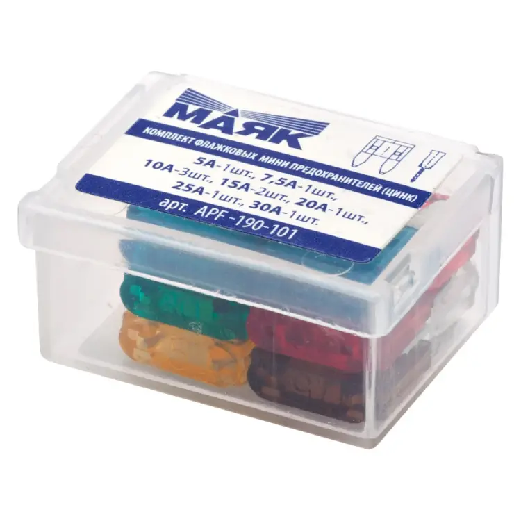Мини флажковые предохранители Маяк APF-190-101